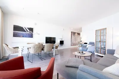 TV/Unterhaltungsangebot in der Unterkunft Ferienwohnung Hafenkino 23