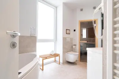 Ein Badezimmer in der Unterkunft Ferienwohnung Hafenkino 23