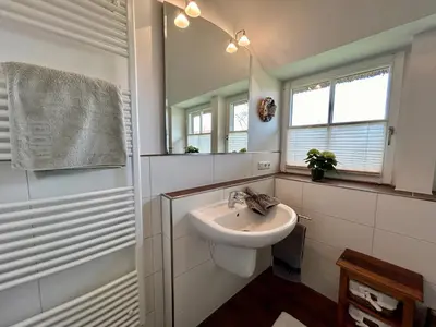 Ein Badezimmer in der Unterkunft Ferienhaus 