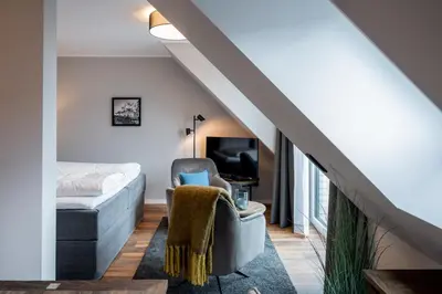 Ein Bett oder Betten in einem Zimmer der Unterkunft 4Hafenzeiten - NIE10 Gertrud II