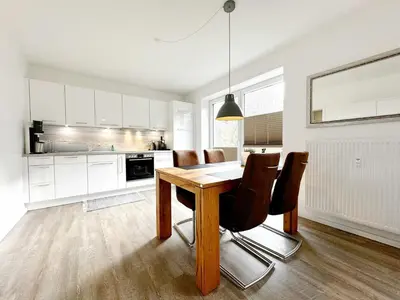 Küche/Küchenzeile in der Unterkunft Ferienwohnung 