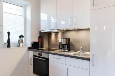 Küche/Küchenzeile in der Unterkunft Ferienwohnung Ostseeferienparadies Timmendorfer Strand