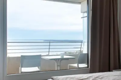 Ein allgemeiner Meerblick oder ein Meerblick von der Ferienwohnung aus