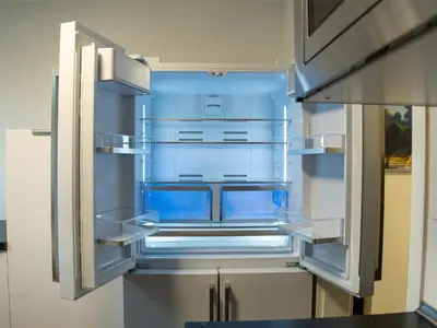 Küche/Küchenzeile in der Unterkunft Ferienwohnung am Uniklinik Lübeck