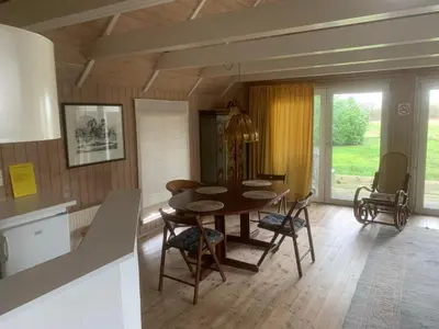 Ein Sitzbereich in der Unterkunft Haus an der Koppel