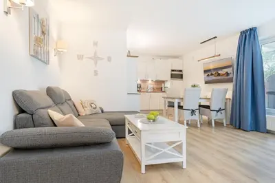 Ein Sitzbereich in der Unterkunft Wohnung 113