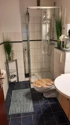 Ein Badezimmer in der Unterkunft Seetempel 19 -Preisreduziert wegen Haussanierung -Hunde willkommen
