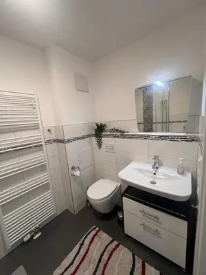 Ein Badezimmer in der Unterkunft FeWo Dana