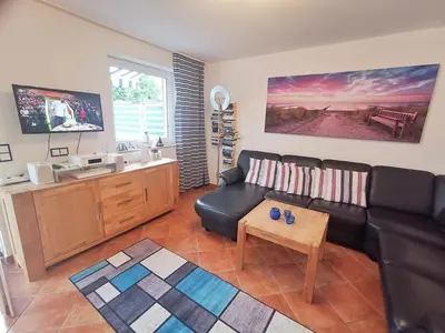 TV/Unterhaltungsangebot in der Unterkunft Obj 87 Familiy Ferienhaus für 2-6 Personen 100 m zum Strand, Garten