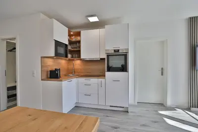 Küche/Küchenzeile in der Unterkunft Strandkoje 106