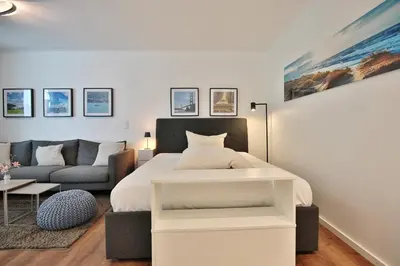 Ein Sitzbereich in der Unterkunft Domizil Strandallee 30 Appartement 8 Casa Bolz