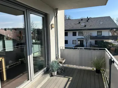 Ein Balkon oder eine Terrasse in der Unterkunft Hering