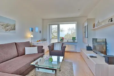 Ein Sitzbereich in der Unterkunft Gorch Fock Ring Balticview Appartement 20