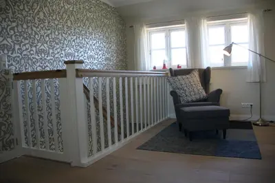 Ein Sitzbereich in der Unterkunft Ferienhaus 