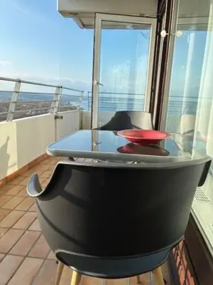 Ein Balkon oder eine Terrasse in der Unterkunft Deck 29