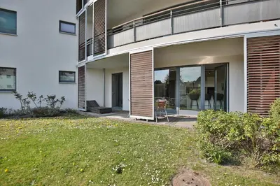 Ein Garten an der Unterkunft Residenz Wohnen am Meer Wohnen am Meer Appartement 07