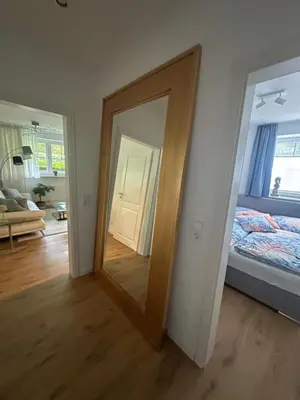 Ein Bett oder Betten in einem Zimmer der Unterkunft Sandy Coast Apartment Souterrain