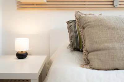 Ein Bett oder Betten in einem Zimmer der Unterkunft Ferienpark Sierksdorf Strandverliebt