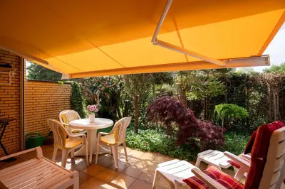 Ein Garten an der Unterkunft Ferienhaus Luis