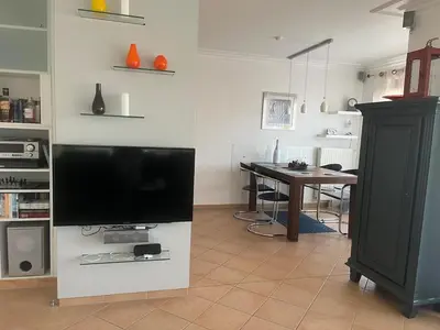 Küche/Küchenzeile in der Unterkunft Strandnahe Ferienwohnung