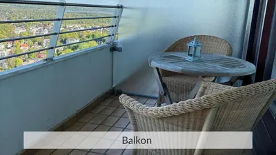 Ein Balkon oder eine Terrasse in der Unterkunft Baltic Sea Deck 29 mit Meerblick