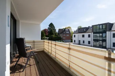 Ein Balkon oder eine Terrasse in der Unterkunft Bergfried