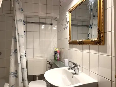 Ein Badezimmer in der Unterkunft Idyllisches Ganghaus - Altstadt Lübeck