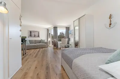 Ein Bett oder Betten in einem Zimmer der Unterkunft Montemare Sonnenanbeter