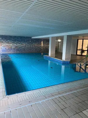 Der Swimmingpool an oder in der Nähe von Relax with a pool and sauna in Trave Kieker 005!