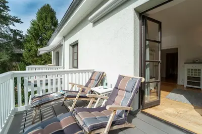 Ein Balkon oder eine Terrasse in der Unterkunft Villa Trave 