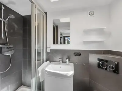 Ein Badezimmer in der Unterkunft Objekt-Nr 158 - Priwall - Wiekstraße