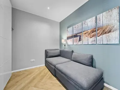 Ein Sitzbereich in der Unterkunft Objekt-Nr 35 - Strand - Steuerbord