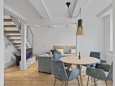 Ein Sitzbereich in der Unterkunft Objekt-Nr 154 - Hafen - Vorderreihe