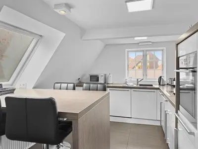 Küche/Küchenzeile in der Unterkunft Objekt-Nr 161 - Hafen - Vorderreihe