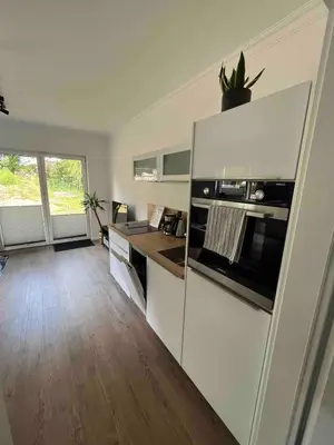 Küche/Küchenzeile in der Unterkunft Gemütliche 1-Zimmer Gästewohnung