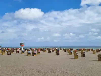 Ein Strand an oder in der Nähe der Ferienwohnung