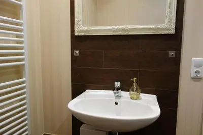 Ein Badezimmer in der Unterkunft Strand 1 Travemünde