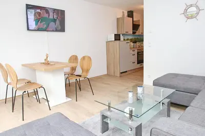Küche/Küchenzeile in der Unterkunft Haus Aaron Fehlingstraße, Fewo 224