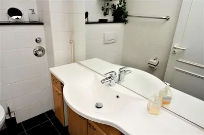 Ein Badezimmer in der Unterkunft Kaiserallee, Fewo 154