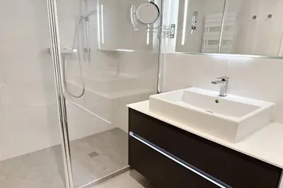 Ein Badezimmer in der Unterkunft Kaiserallee, Fewo 144