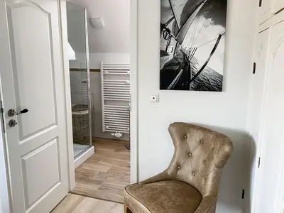 Ein Sitzbereich in der Unterkunft Kaiserallee, Fewo 139