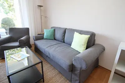 Ein Sitzbereich in der Unterkunft Helldahl, Fewo 207