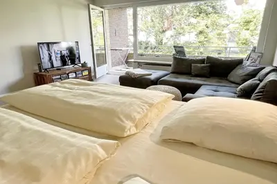 Ein Bett oder Betten in einem Zimmer der Unterkunft Kaiserallee, Fewo 215