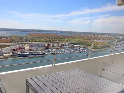 Blick auf einen Fluss in der Nähe der Ferienwohnung