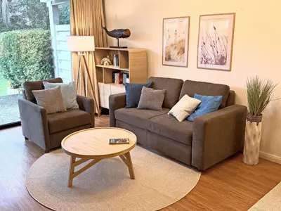 Ein Sitzbereich in der Unterkunft Villa Miramare, Fewo 101