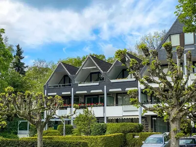 Das Gebäude in dem sich die Ferienwohnung befindet