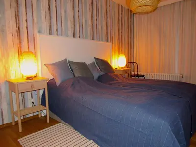Ein Bett oder Betten in einem Zimmer der Unterkunft Ferienwohnung Seepferdchen