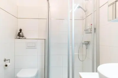 Ein Badezimmer in der Unterkunft Ferienwohnung Boje 1 - Timmendorfer Strand