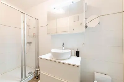 Ein Badezimmer in der Unterkunft Ferienwohnung Boje 1 - Timmendorfer Strand