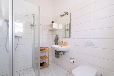 Ein Badezimmer in der Unterkunft Strandpark Sierksdorf Smilla H67